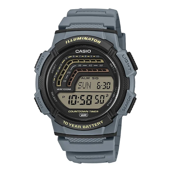 Relógio CASIO WS-1800-2AVDF cinza