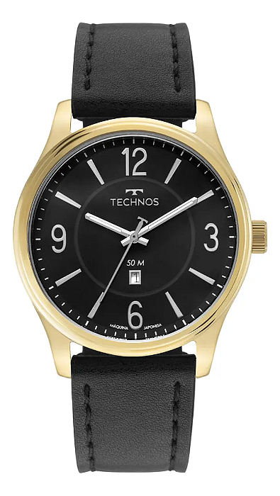 Relógio Technos Masculino Steel Dourado 2015CFH/0P