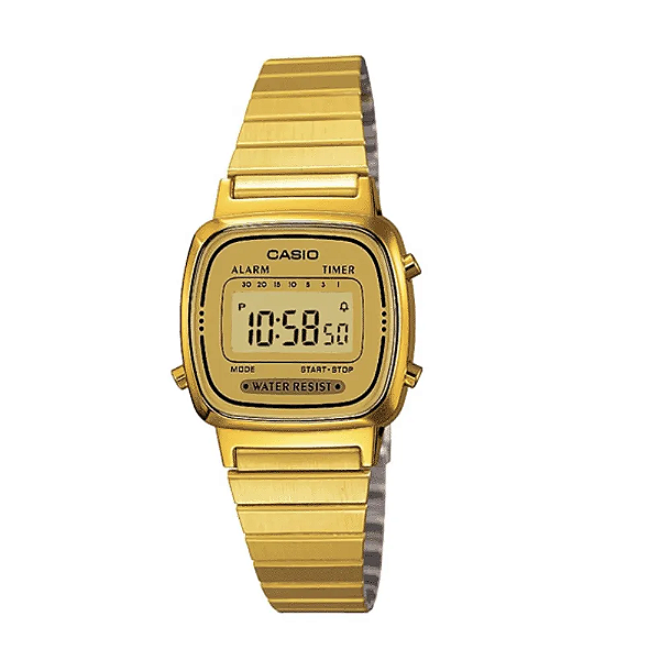 Relógio Feminino Casio Digital LA670WGA-9DF - Dourado