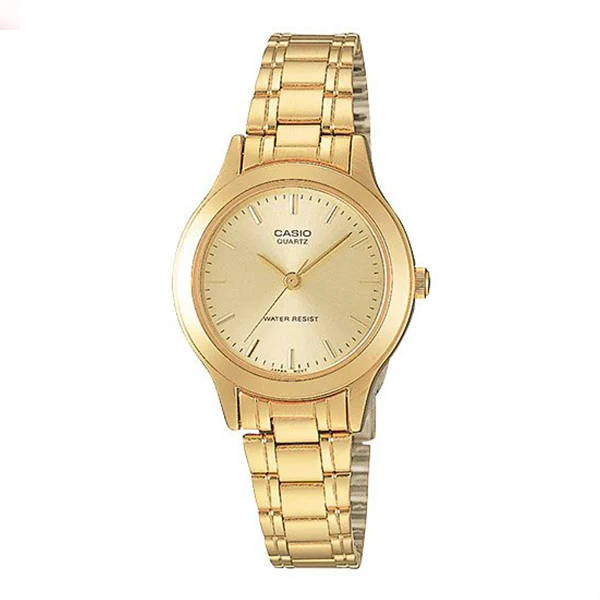 Relógio CASIO feminino Dourado LTP-1128N-9ARDF