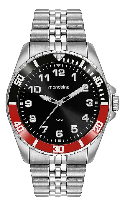 Relógio Masculino Esportivo Preto/vermelho 99836g0mvne6