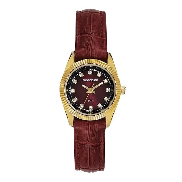 Relógio Feminino Mondaine Riviera 32960LPMVDH7 Bordô