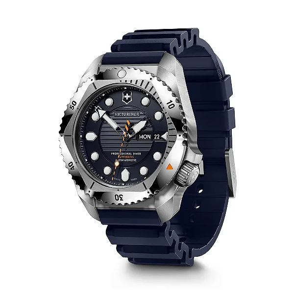 RELÓGIO DIVE PRO AUTOMÁTICO AZUL AÇO 241995