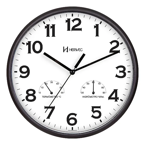 Relógio Herweg 660072 Temperatura e Umidade Do Ar 660072-034