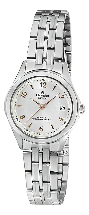 Relógio CHAMPION feminino aço prata CA28850Q