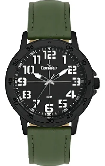 Relógio Condor Masculino Militar Preto Co2035ngf/5p Verde