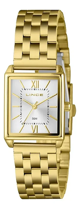 Relógio LINCE feminino analógico dourado LQG4823L25 S3KX
