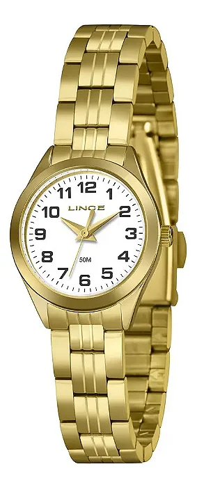 Relógio Lince Feminino Lrgh267l25 B2kx Clássico Dourado