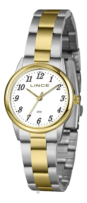 Relógio Lince Feminino Lrtm032l30 B2sk Social Bicolor