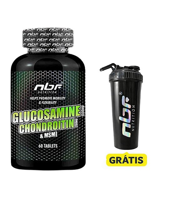 Glucosamina 1500mg Condroitina 1200mg Msm 500mg 60 comprimidos - NBF