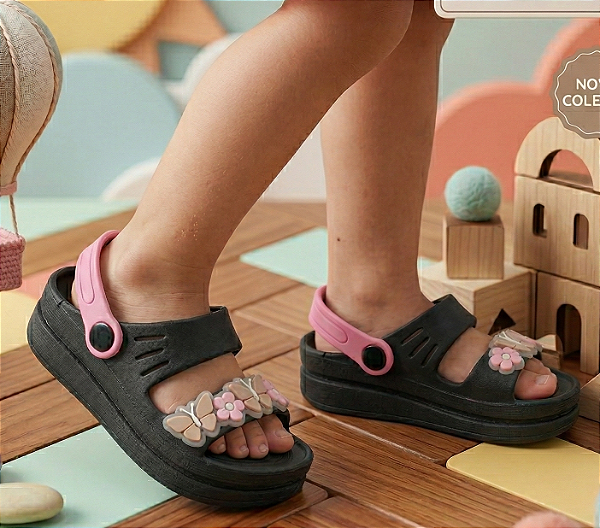 Papete menina super confortavel florzinha