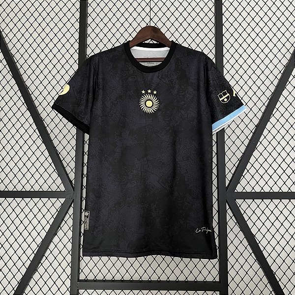 Camisa Seleção Argentina Black 2023/24 Torcedor Masculina