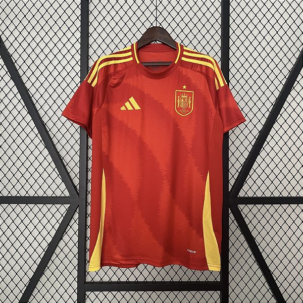 Camisa Seleção Espanha Home Jersey 2024 Torcedor Masculina