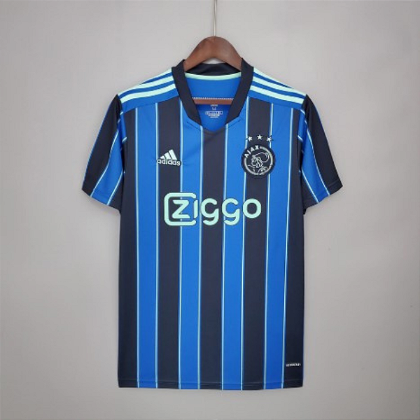 Camisa Ajax Amsterdam 2021/22 Torcedor Azul Masculina