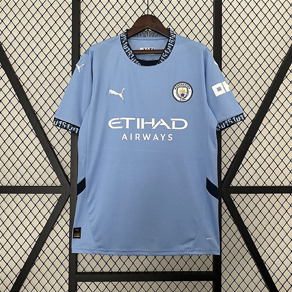 Camisa Manchester City Home Shirt 2024/25 Torcedor Masculina