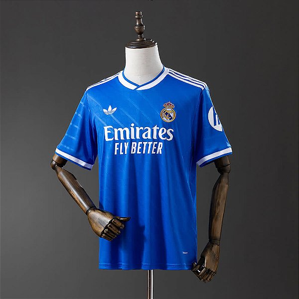 Camisa Real Madrid Azul 2025/26 Torcedor Masculina
