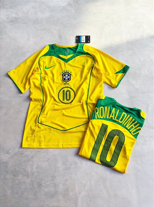 Camisa Brasil Nike Edição Especial Torcedor Masculina Copa 2004