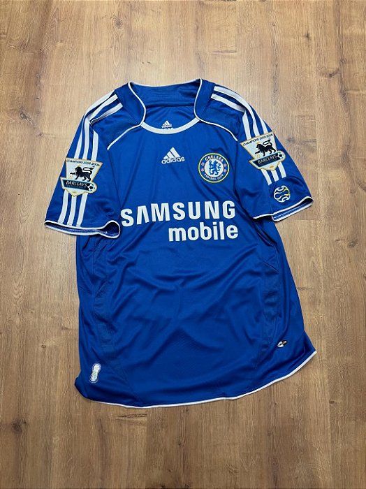 Camisa Chelsea Retro 2006 Torcedor Masculina Drogba
