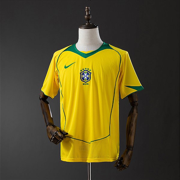 Camisa Seleção Brasil Retrô 2004 Torcedor Masculina