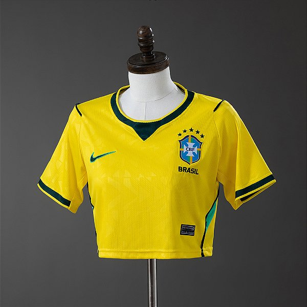 Cropped Brasil Amarelo 2026 Feminina