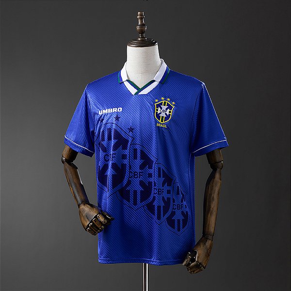 Camisa Brasil Umbro Edição Especial Torcedor Masculina Copa 1994 Azul