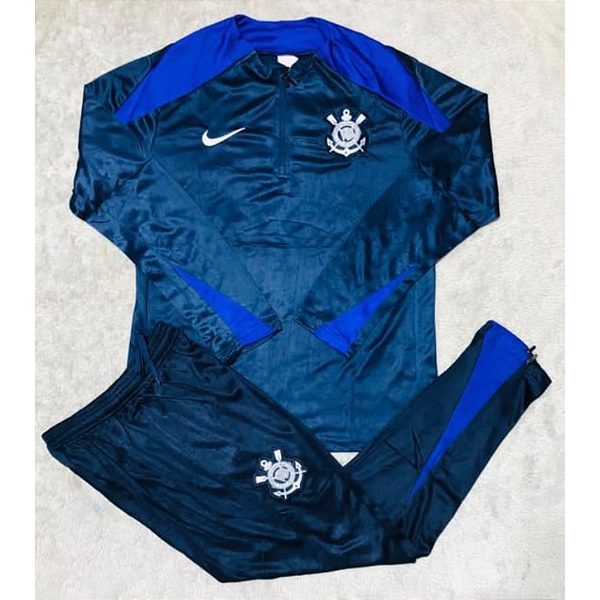 Conjunto de Frio Agasalho Timão Azul Masculina