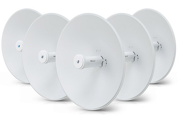 Antena Powerbeam PBE 5AC 25DBi 450 Mbps Pack com 5 Unidades Ubiquiti