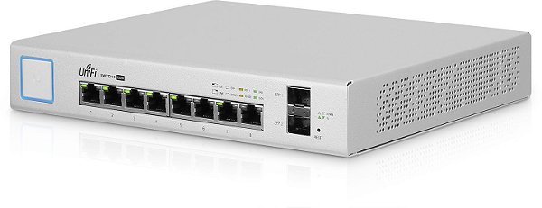 Switch Unifi US-8 150W PoE 2 Portas SFP Ubiquiti