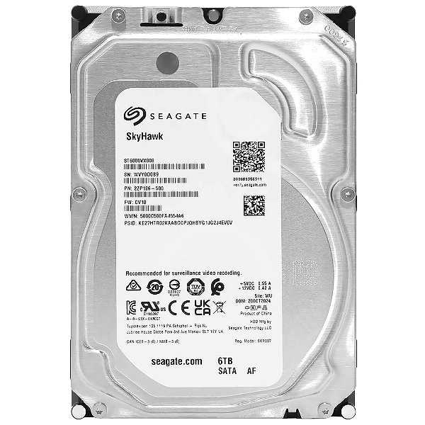 HD Seagate 6TB Skyhawk 3.5" SATA 3 5400RPM - ST6000VX008