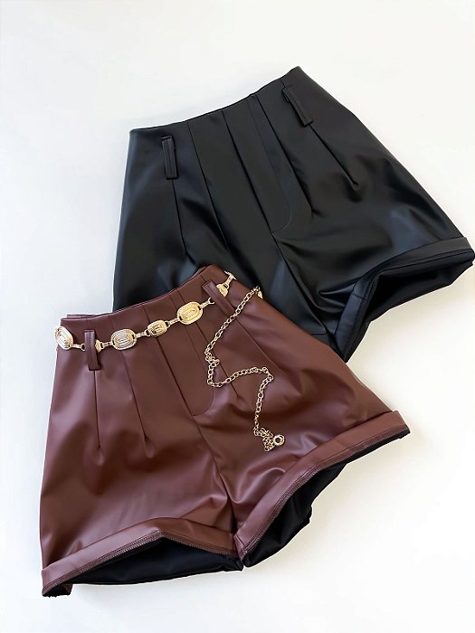 Shorts em Courino Zara Alexia  Original