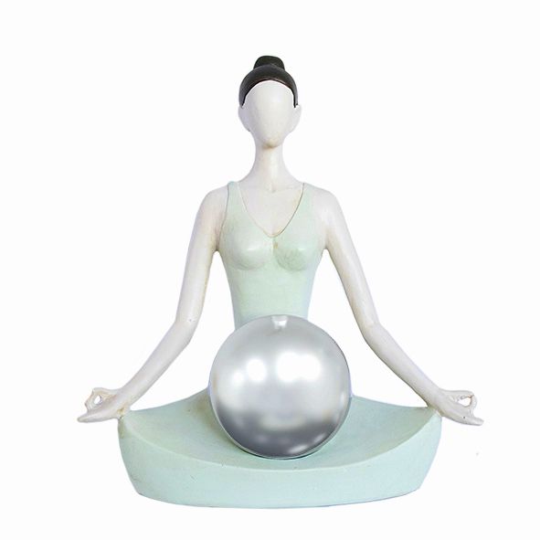Estatueta Posição de Yoga Meditando