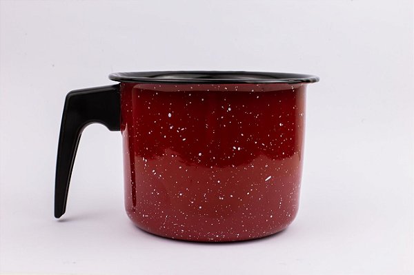 Canecão Esmaltada 1,8 Litros Vermelha