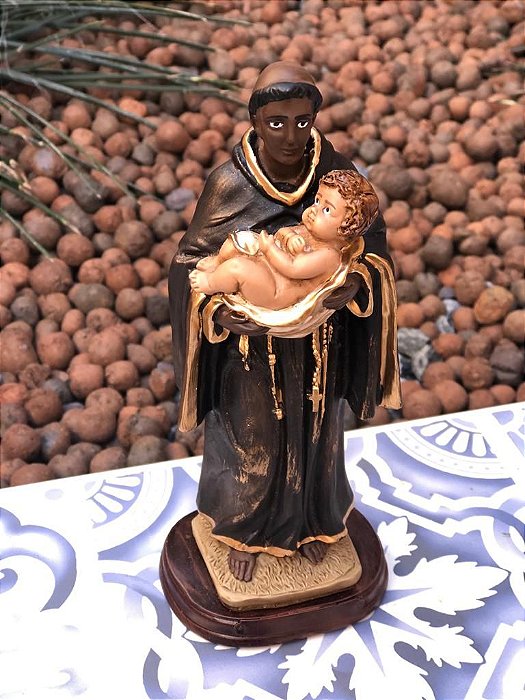 Imagem Religiosa São Benedito 20Cm