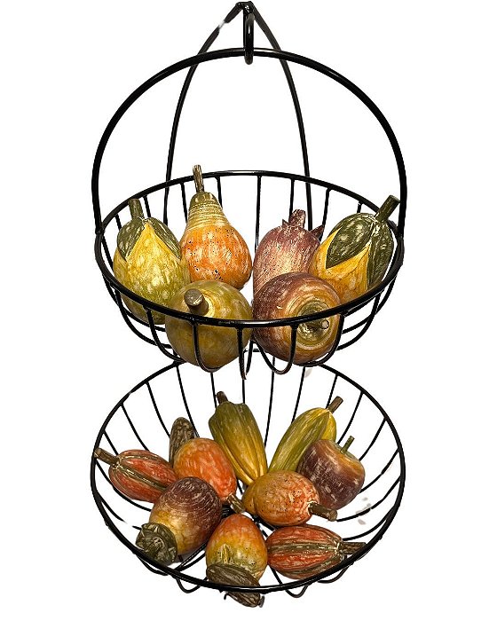 Fruteira Balanço 2 Andares de Mesa
