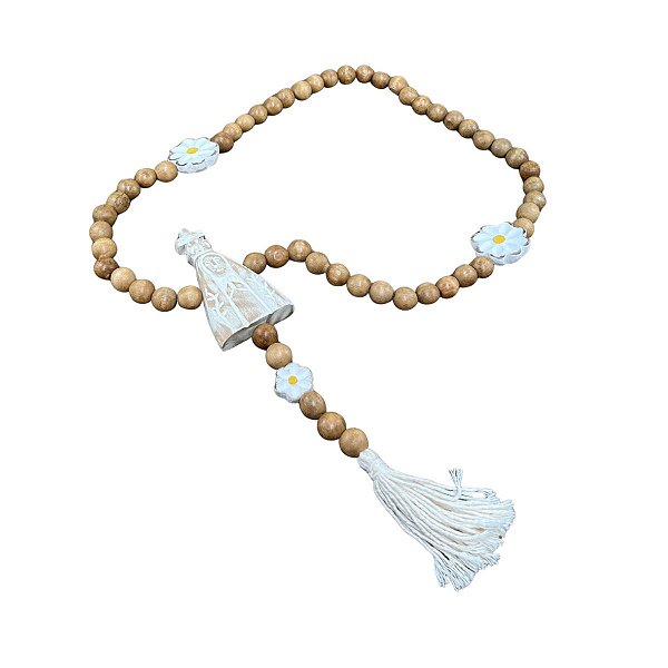 Terço de Mesa – Nossa Senhora (Madeira Maciça)