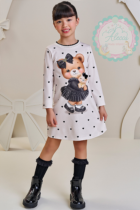 Vestido de Ursinha Infanti-kukiê