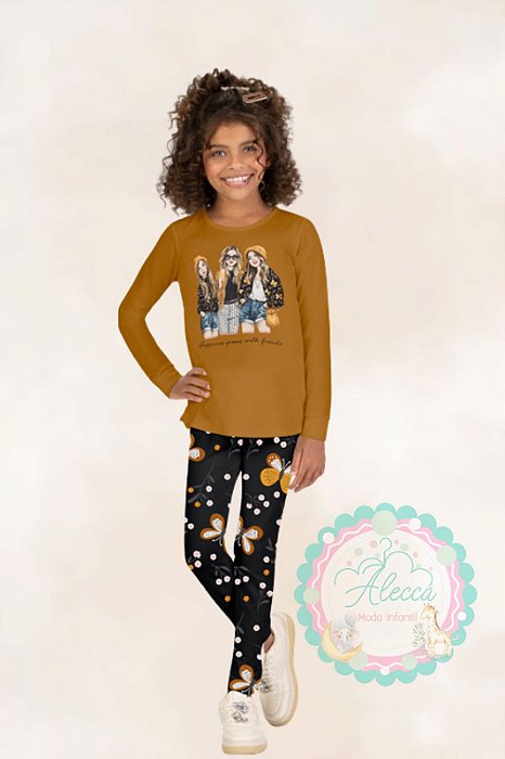 Conjunto Kyly Meia Estação Estampa floral