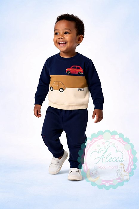 Conjunto kyly de Moletom Masculino Carros