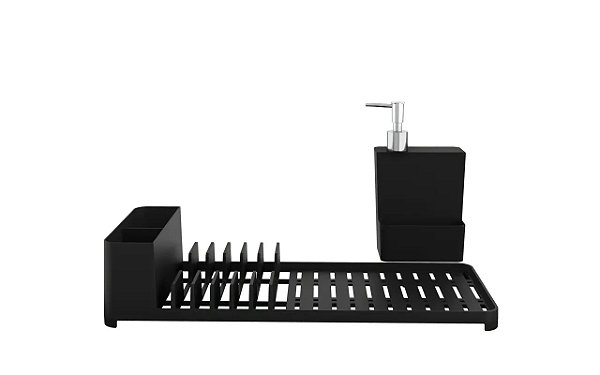 Kit para Pia Escorredor de Louças E Dispenser Multi