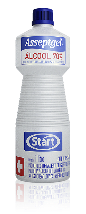 Álcool Líquido 70% Desinfetante Asseptgel/Start 1L
