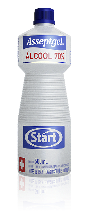 Álcool Líquido 70% Desinfetante Asseptgel/Start 500ml