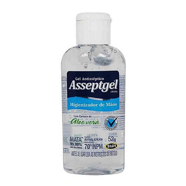 Álcool em Gel Asseptgel Cristal 52g