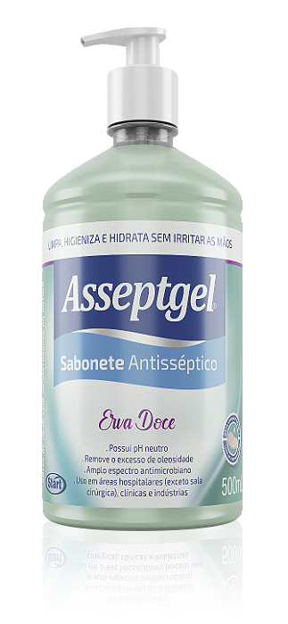Sabonete Erva Doce Asseptgel 500ml