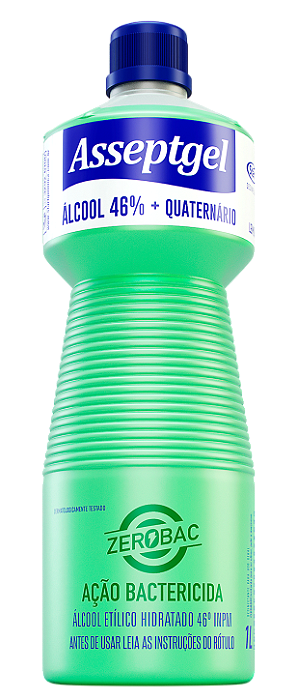 Desinfetante Asseptgel Zerobac Lemon 1L