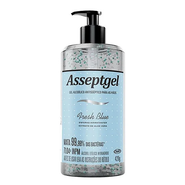 Álcool em Gel Asseptgel Fresh Blue 420g