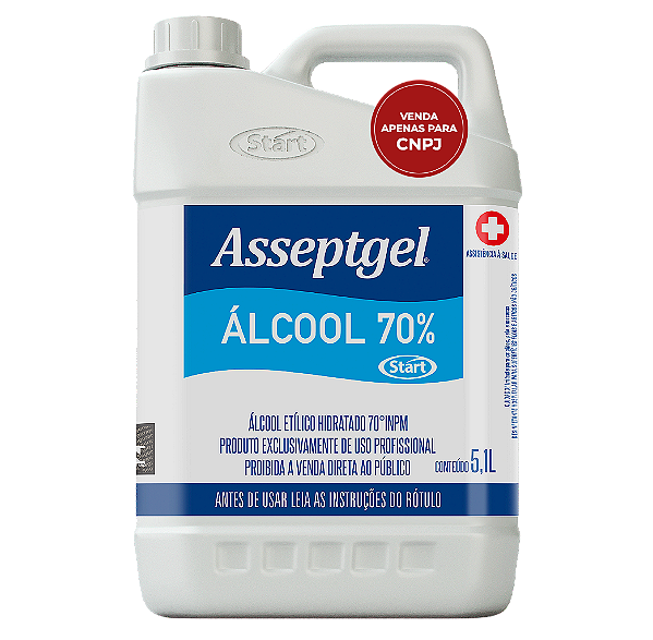 Álcool Líquido 70% ASSEPTGEL/START 5.1 L