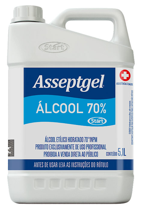 Álcool Líquido 70% ASSEPTGEL/START 5.1 L