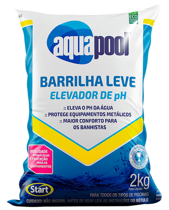 AQUAPOOL Barrilha Leve Elevador Ph Gr 2 kg