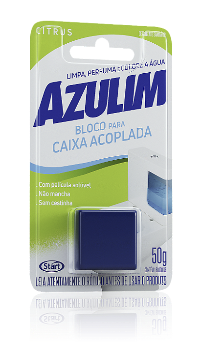 Bloco Sanit Cx Acoplada AZULIM Cítrus 50 g