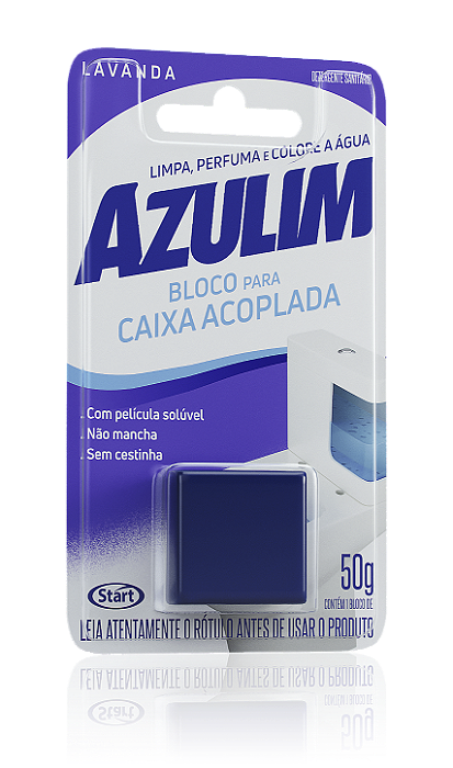 Bloco Sanit Cx Acoplada AZULIM Lavanda 50 g